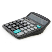Deli 837 Calculator 12-bit solar calculator Dual power calculator
