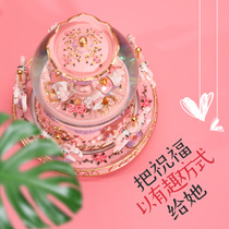 Tanabata Crystal Ball Music box Music box Sky City childrens birthday gift 6 little girls 10 girls 12 years old 8