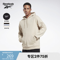 Reebok sharp step official man GR9194 indoor sports fitness training thickened with cap long sleeve sweater