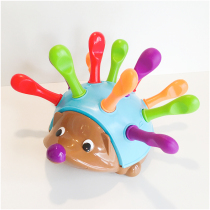 Childrens Concentration Training Puzzle Puzzle Hole Hedgehog Pulling Nails Small Nail Board Baby Recognizes Numbers Childrens Toys