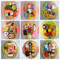 Japan imported IWAKO rubber creative fun cartoon animal shape cute rubber lunch box can be assembled