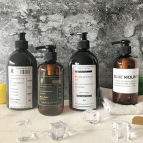 ins Wind bath bottle Lotion Bottle shampoo dispensing bottle round bottle shower gel plastic bottle Nordic