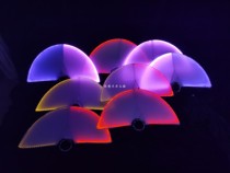 Night elf costumes creative multi-color LED luminous fan costumes interactive nightclub bar atmosphere props semicircle