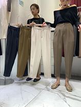 Womens pants 2021 autumn suit pants womens high waist slim casual pants pants Straight womens trousers ankle-length pants