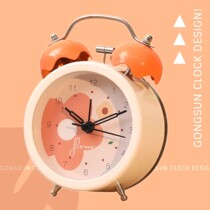 Alarm clock student Cartoon Creative mute metal home decoration new watch Amazon hot sale