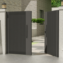 Stainless steel courtyard door simple garden fence door modern villa gate self-built house residential area iron door