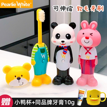 Singapore Bai Lijie Pearlie White childrens toothbrush baby soft hair training toothbrush 2-3-6-12 years old