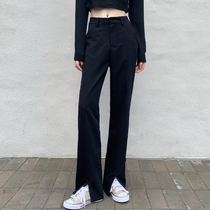 Western Dress Pants Design Sensation Little Pants Children Western Pants Straight Briefs Pants Women 90% Suits Lengthened Broadlegged Pants Women