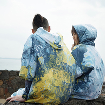 Nu-June X AGNT morning light towel clothes changing clothes bathrobe beach quick drying bath towel cape surfing diving swimming