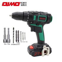 Qimo brushless electric drill rechargeable hand drill Lithium 1009S two-speed 21v high-power electric screwdriver screwdriver 16804S