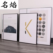 Simple aluminum alloy frame frame hanging wall Nordic photo frame ins table custom any size photo puzzle frame