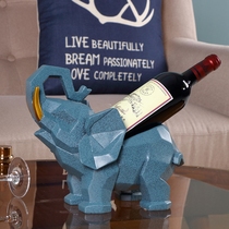 Elephant creative wine rack ornaments home living room Nordic light luxury wine cabinet decorations wine bottle storage rack