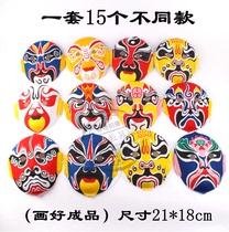  Kindergarten Facebook zodiac blue and white porcelain Peking Opera characters and other cardboard hanging materials Chinese style horse decoration