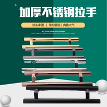 Glass door handle stainless steel leg round tube black titanium rose gold gray white oblique bias frame door horseshoe foot thick