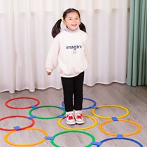 Childrens kindergarten sensory training equipment Childrens home jump grid circle high jump outdoor sports toys