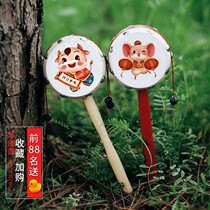 Childrens toy rattle baby 0 years old 6-8-12 years old sheepskin traditional male and female baby can gnaw educational instruments