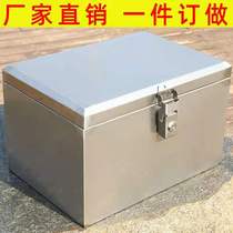 Toolbox stainless steel thickened extra-large motorcycle car with lock truck cash collection box box box for commercial business