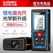 Rechargeable laser rangefinder Handheld high-precision electronic ruler Infrared measuring ruler Measuring room distance measuring instrument