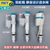 RET Meika China Wrigley Split Toilet Water Tank Accessories 6-point Float Inlet Valve Float