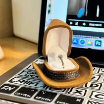 Hoody Hat Ring Box Hoodys Hat Ring Box First Accessories Box Superior Feel Wedding Exchange Ritual Retro Tide