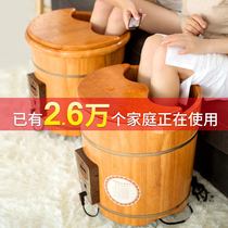 Solid Wood foot bucket wooden foot bucket wooden calf knee heating constant temperature high depth bucket knee bubble foot wooden bucket household fumigation bucket