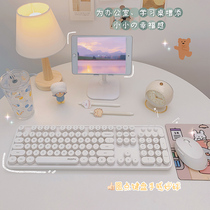 Skyscraper Wireless Keyboard Mouse set student portable office girl cute laptop peripheral keyboard mouse