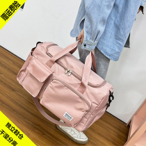 Travel bag Women large capacity Large size to be produced dry and wet oxford Brow Lee bag Hand containing clothes waterproof and light