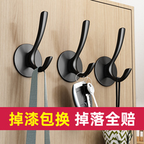 Entry shoe cabinet wardrobe clothes door rear adhesive hook Wall Wall metal coat hook hook hook porch free of punching