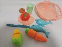 Bagged fruits vegetables ice cream cut music toy basket food cut music
