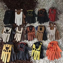 Spot Romania handmade Moto locomotive driving gloves Harley retro Knights deer leather gloves