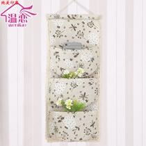 Hanging bag storage bag creative hanging bag Home fabric hanging wall hanging door behind dormitory bedroom multi-layer storage