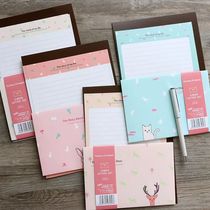 Giant Korean flower letter set cute creative Kraft paper retro animal cartoon envelope