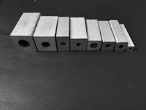 In stock 54*54 outer square inner round single hole aluminum alloy square tube square rod aluminum tube aluminum rod aluminum profile single hole Channel