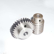 Speed ratio 1 to 10 steel worm gear 1 mold metal worm reducer transmission parts installation center distance 18mm