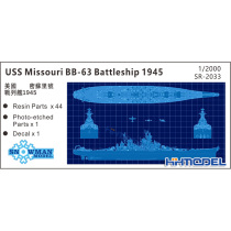 Henghui Model SnowMan SR-2033 1 2000 US BB-63 Battleship Missouri 1945