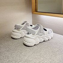 Aimey its rice purple thick bottom sports sandals women summer 2021 Korea 100 hitchhiking shoes heightening of breathable soft