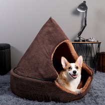 Dog Nest All Season Universal Removable Wash Summer Cool Mat House Type Cat Cowl Closed Summer Pet Pooch Supplies