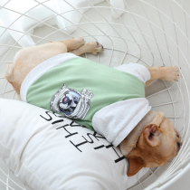 Pooch clothes Fabbucket Bagbrother Summer thin Tide Cards Snowneri Bullfighting Bull Octaw Medium-sized Dog Pet Vest Spring Autumn