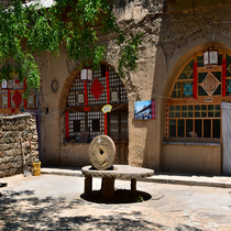 Live background cloth Rural Fast Hand Direct sowing room Red anchor Background Wall 3d Solid Kilns Cave Earth House Grassland background