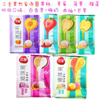 Sanquan really loves fruit tangyuan yellow peach durian double spell and other flavors 320g16 desserts quick-frozen glutinous rice balls