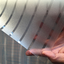 Frosted stripe glass film window sticker office waistline balcony sliding door partition anti-collision strip transparent transparent