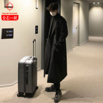 Cangshi Yishi new mens woolen coat Korean version of thick double-sided cashmere over-the-knee woolen trench coat mens long model