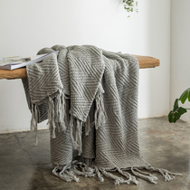 Boven Dyeing Workshop Nordic Streaming Su Blanket All Cotton Pure Z Words Leisure Afternoon Couch Air Conditioning Bed Cover Blanket