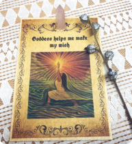  Witch magic wishing paper parchment magic candle ritual universal assistant