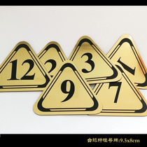 Special pool hall supplies pool club Cabinet identification number plate billiard room billiard sign decoration nameplate accessories