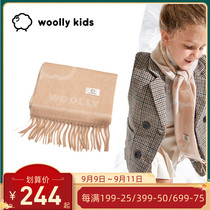 Australia woolly kids cashmere scarf imported Children winter warm scarf for boys and girls wool scarf