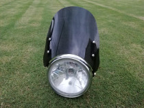 Motorcycle front windshield windshield windshield wind shield Prince car universal windshield round light car modified windshield