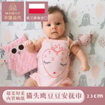 Polish imports FAMILY CAT Chickpeas Soya Bean Soothing Towel to Entrance Baby Baby Pacify Toy Maylily
