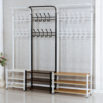 Simple foyer coat rack bedroom hanger living room floor hanger shoe rack combination hanging bag clothes rack rack rack