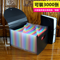 A5 folder Notes VAT invoice Delivery note receipt Classification finishing clip A4 Organ bag storage box Finance